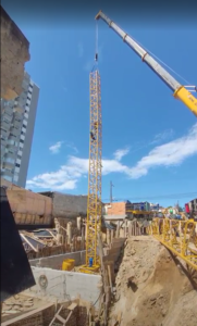 montagem de grua